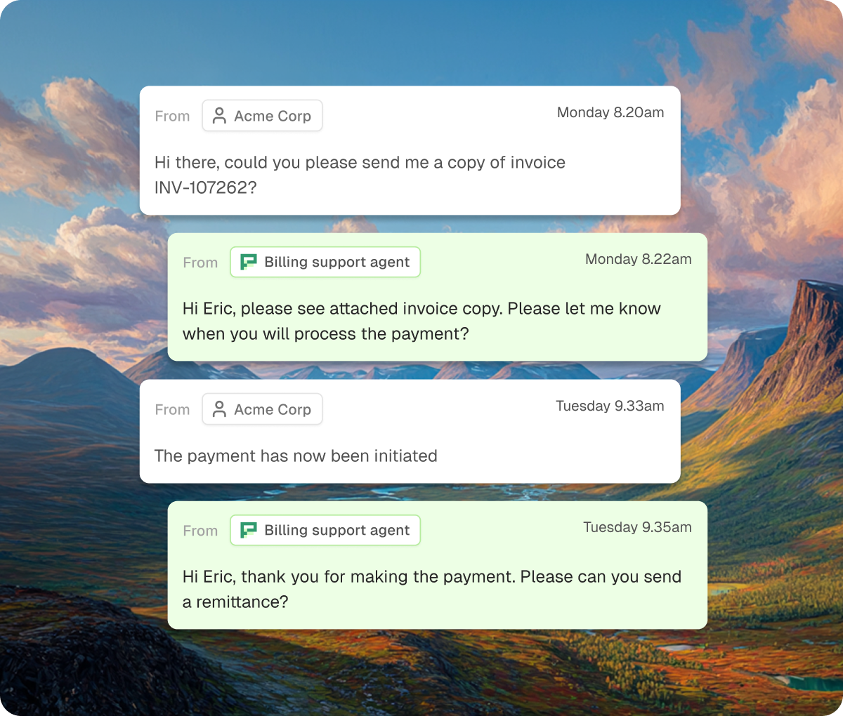 Automate replies to customers' queries